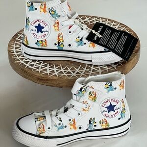 Converse Youth High-Top Chuck Taylor Sneakers Bluey All Over Print Kids Size 11